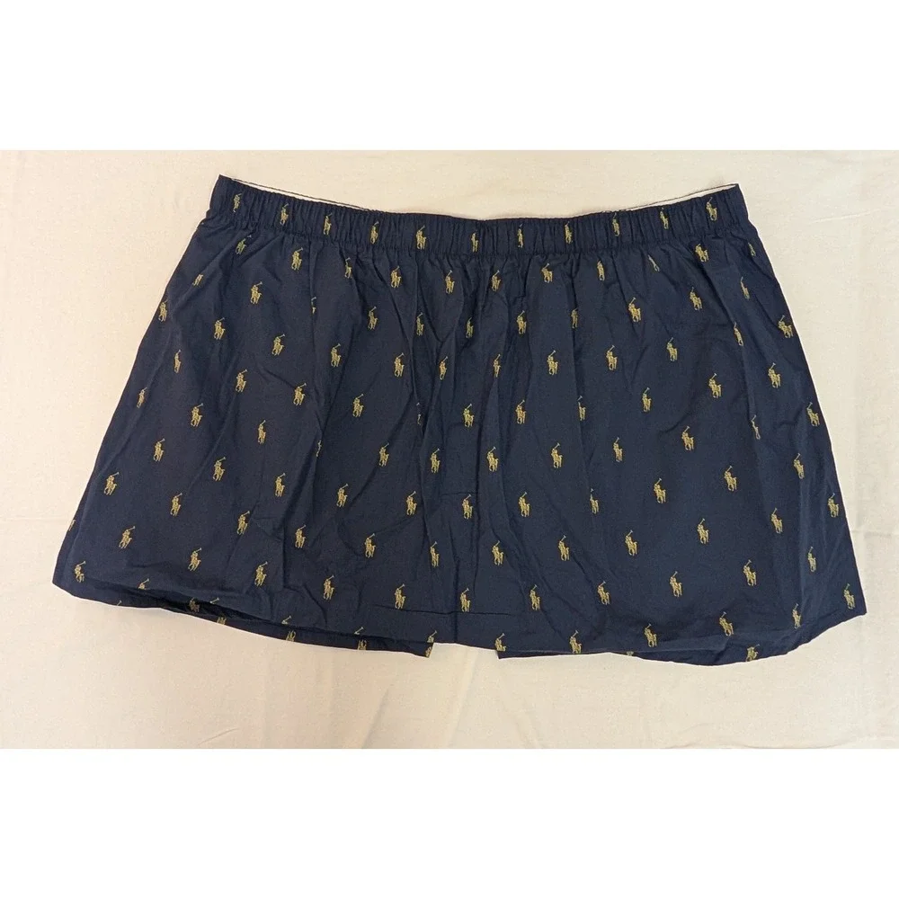 Polo Ralph Lauren Classic Fit Navy Pony Print Cotton Boxers Men's 2XL